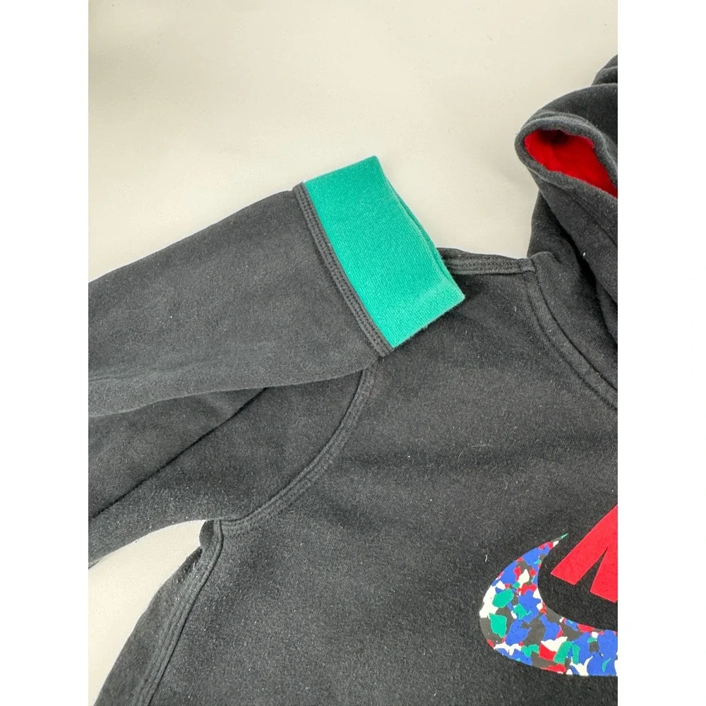 Nike Kids Gray Hoodie‎ Sweatshirt Colorblock Swoosh Pullover XL